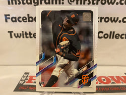 Gregory Santos Rookie Card 2021 Topps Update #US280 San Fran Giants