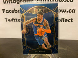 OBI TOPPIN 2020-21 PANINI SELECT BASKETBALL CONCOURSE BLUE ROOKIE KNICKS #68