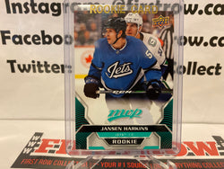 Jansen Harkins 2020-21 Upper Deck MVP Teal Rookie Card #220 Winnipeg Jets RC