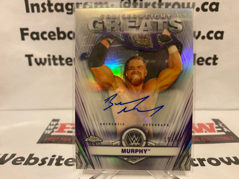 2021 Topps Chrome WWE Cruiserweight Greats MURPHY /50 AUTO