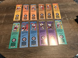 Winnipeg Jets 1995-96 Readers Club Bookmark Set of 12