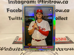 2021 Bowman Chrome Alec Bohm #91B-AB Refractor ROOKIE CARD-Phillies