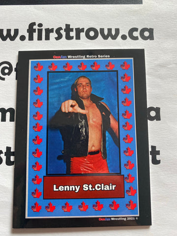 Lenny St. Clair aka Dr. Luther 2021 CanAm Wrestling Retro Series Card