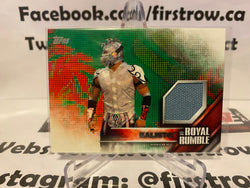 WWE Kalisto 2016 Topps Then Now Forever Royal Rumble Mat Relic Card /399