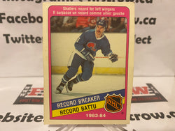 O-Pee-Chee Hockey 1984 Record Breaker #391 Michel Goulet