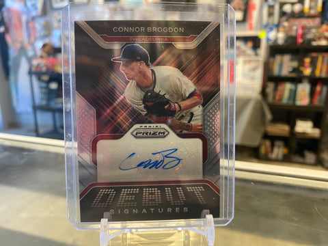 2022 Prizm Debut Signatures Silver Prizm Auto #DS-CB Connor Brogdon - Phillies