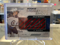 2019-20 Engrained Signature Shots Red Stick /99 Ville Heinola Rookie Auto RC