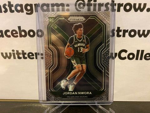 Jordan Nwora 2020-21 Panini Prizm RC #273 Rookie Card Warriors