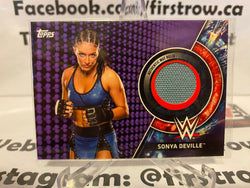 WWE Sonya Deville 2018 Topps Women's Division Purple Mat Relic Card /99