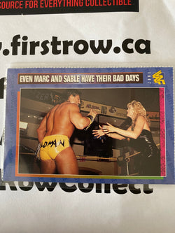 Sable & Marc Mero 1997 WWF Magazine Card RARE #81