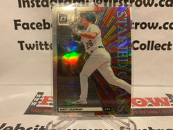 Matt Chapman 2020 Panini Donruss Optic Holo Stained Glass SG-10 Athletics