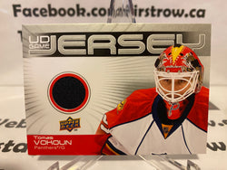 2010-11 UD SERIES 1 TOMAS VOKOUN JERSEY Game Used GJ-VO Upper Deck Panthers