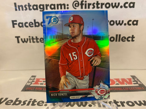 2017 Bowman Chrome Prospects Blue Refractor 70th Anniversary Nick Senzel #BCP225