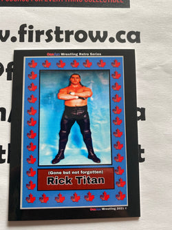 Rick Titan 2021 CanAm Wrestling Retro Series Card