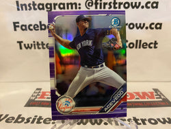 2019 Bowman Chrome Domingo Acevedo Yankees Purple Refractor /250