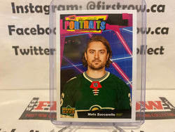 2020-21 Upper Deck Series 1 UD Portraits P-18 Mats Zuccarello Minnesota Wild